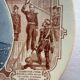 Plate Sarreguemines model Nicholas II Tsar of Russia