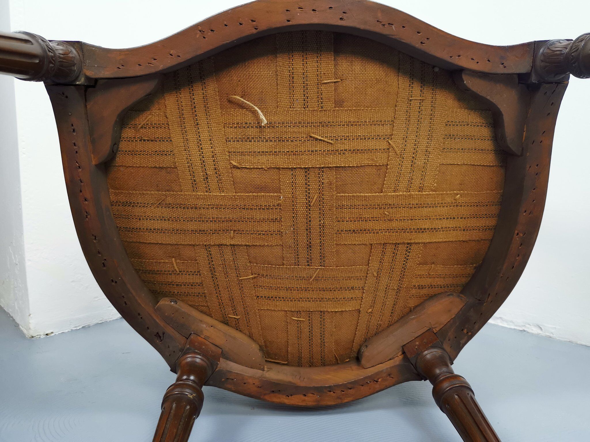 George III Mahogany armchair attributed to William and John Linnell circa 1775