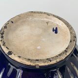 Art deco pot cache birds in old glazed ceramic