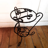 Wrought iron plant holder