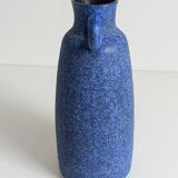 Mid-Century Ceramic Jug Vase by Ceramano, Blue Glaze, West Germany