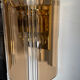 Pair of Italian smoked glass wall lights 1970
