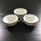 Set 3 two-tone bowls
