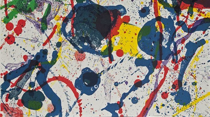 Sam FRANCIS, Poem in the Sky, 1986. Original lithograph on paper.