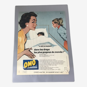 Vintage advertising to frame omo