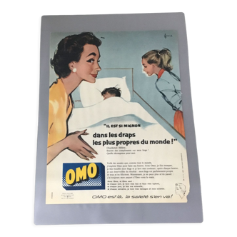 Vintage advertising to frame omo