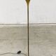 Postmodern Design Brass Fluted Torchiere Floor Lamp by Relco, Italy, 1980s