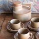 Tea or coffee service in stoneware – Brenne, Stoneware from France