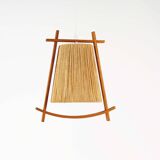 Mid-Century Sisal Pendant lamp by Temde