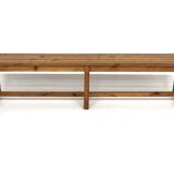 Scandinavian pine bench, Sweden, 1960