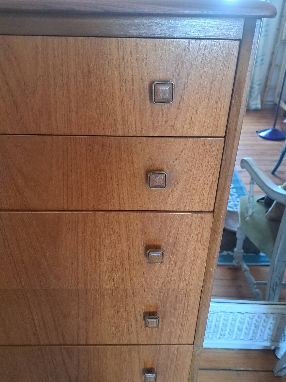 Scandinavian teak chest of drawers