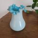 19th century blue opaline vase