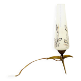 Space Age 1950s brass tripod table lamp