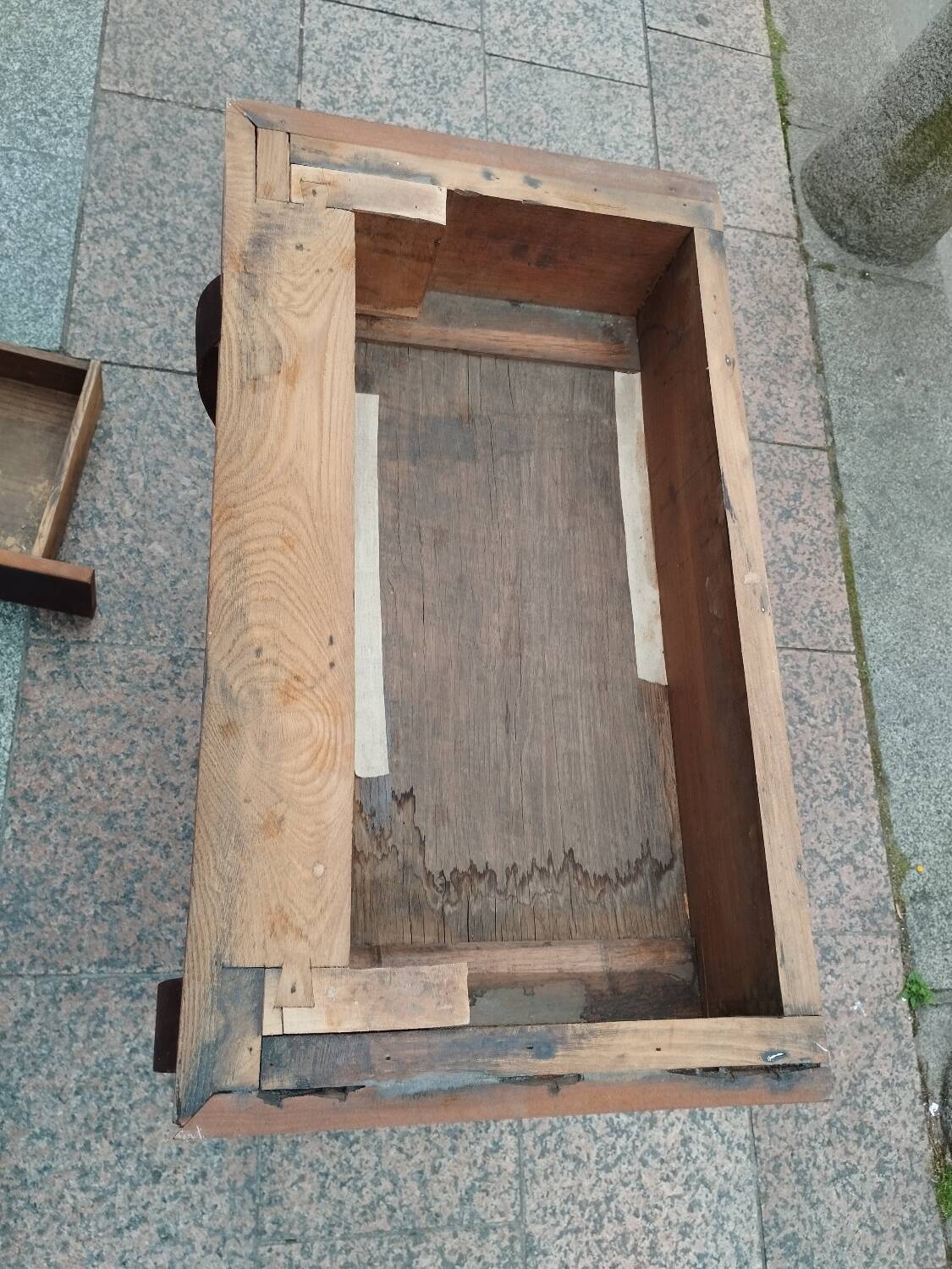 Antique Louis XVI style console with marble top