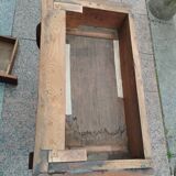 Old Louis XVI style console with marble top