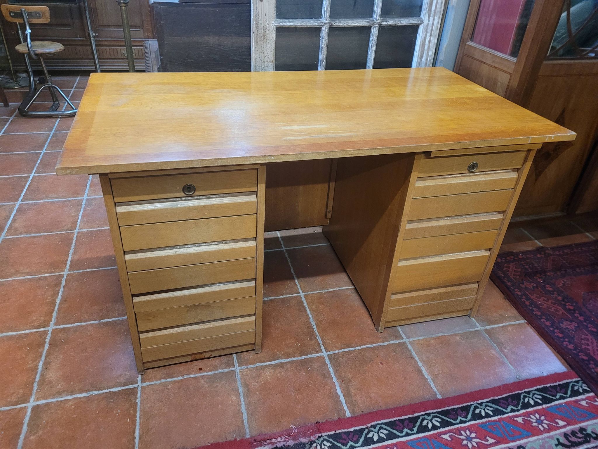 Vintage oak desk from the 60s
