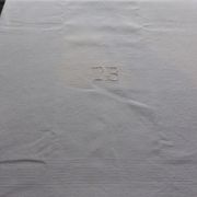 Old tablecloth and 6 damask towels decorated with Greek friezes and bos, TB-160x208cm
