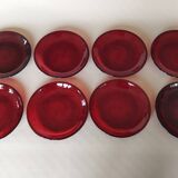 8 Arcoroc Sierra Rubis dinner plates