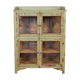 Old Burmese teak dresser original pistachio green patina