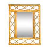 Miroir en rotin vintage 88x67cm