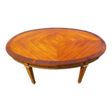 Grande Table Ovale Marquetée 5 Allonges L4,40m
