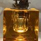 Cubic amber crystal table lighter
