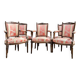 Suite Of Six Armchairs In Natural Wood From Louis XVI XVIII Eme Century