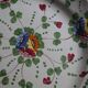 Large painted ceramic flowered dish Italy