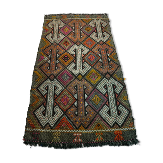Tapis kilim turc vintage 100 x 50 cm