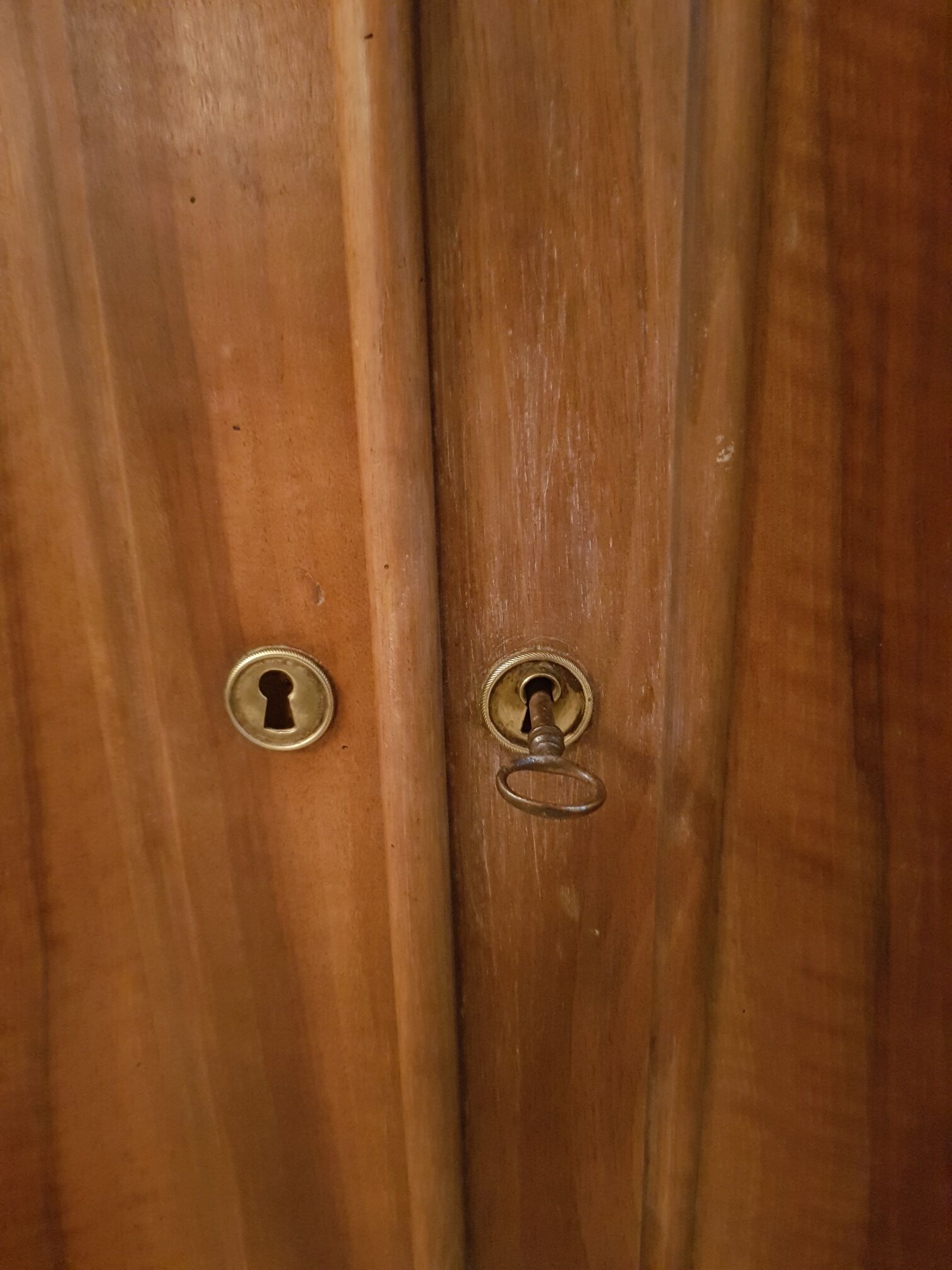 Old Louis Philippe walnut wardrobe