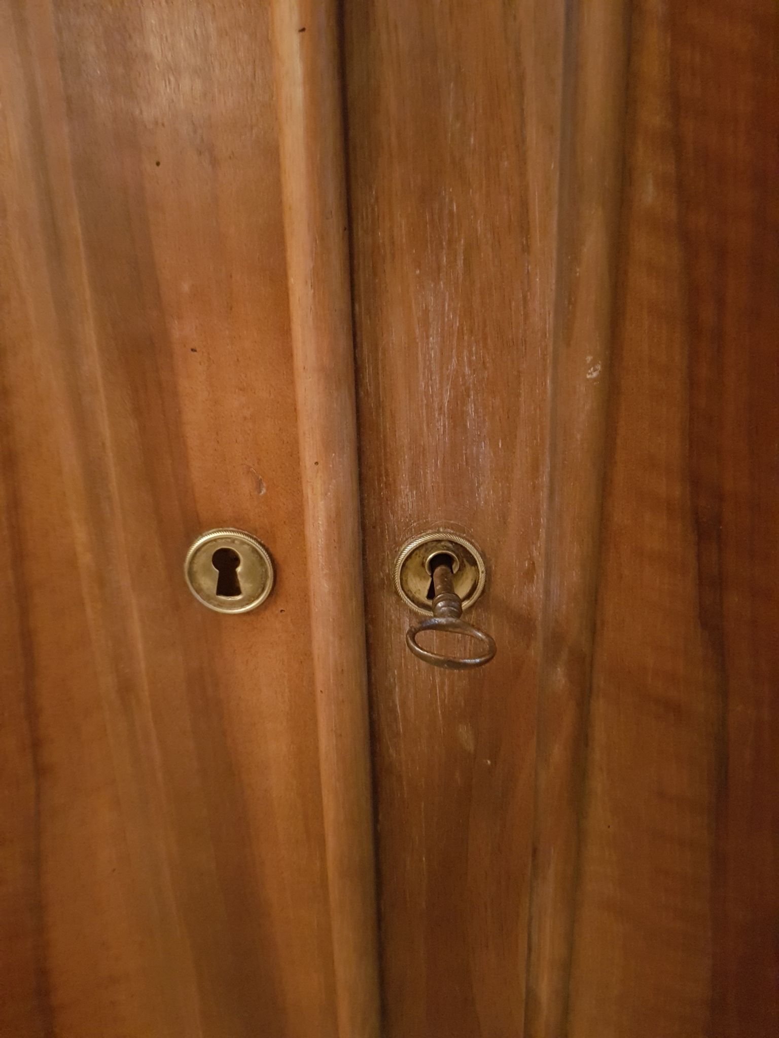 Old Louis Philippe walnut wardrobe