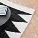 Argentinean rug 100% pure black wool