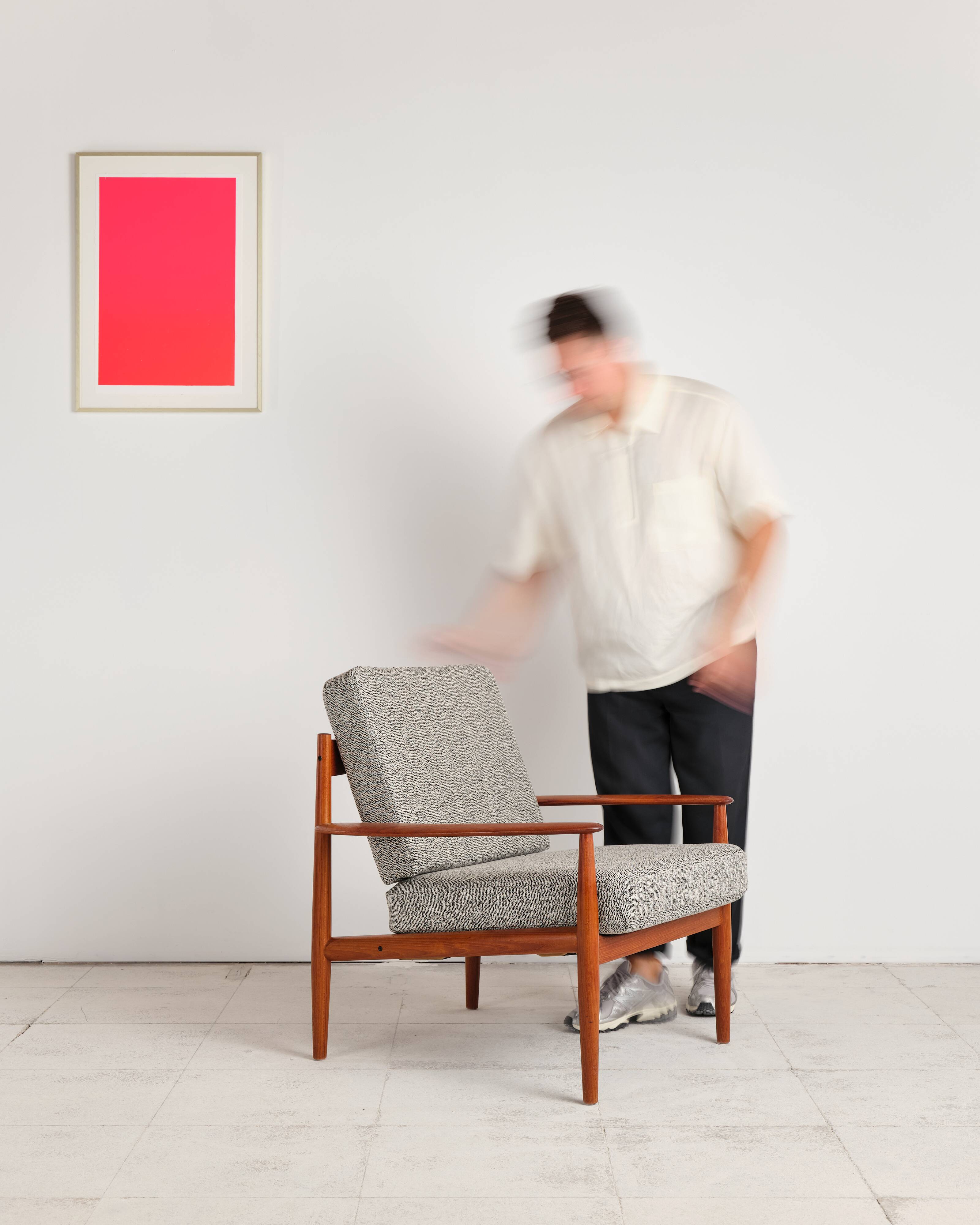Fauteuil en teck par Grete Jalk pour France and Son, 1950s