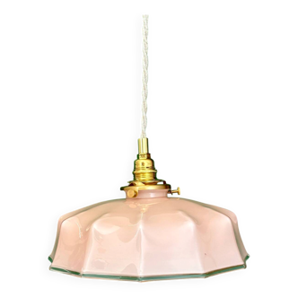 Vintage pink opaline pendant light