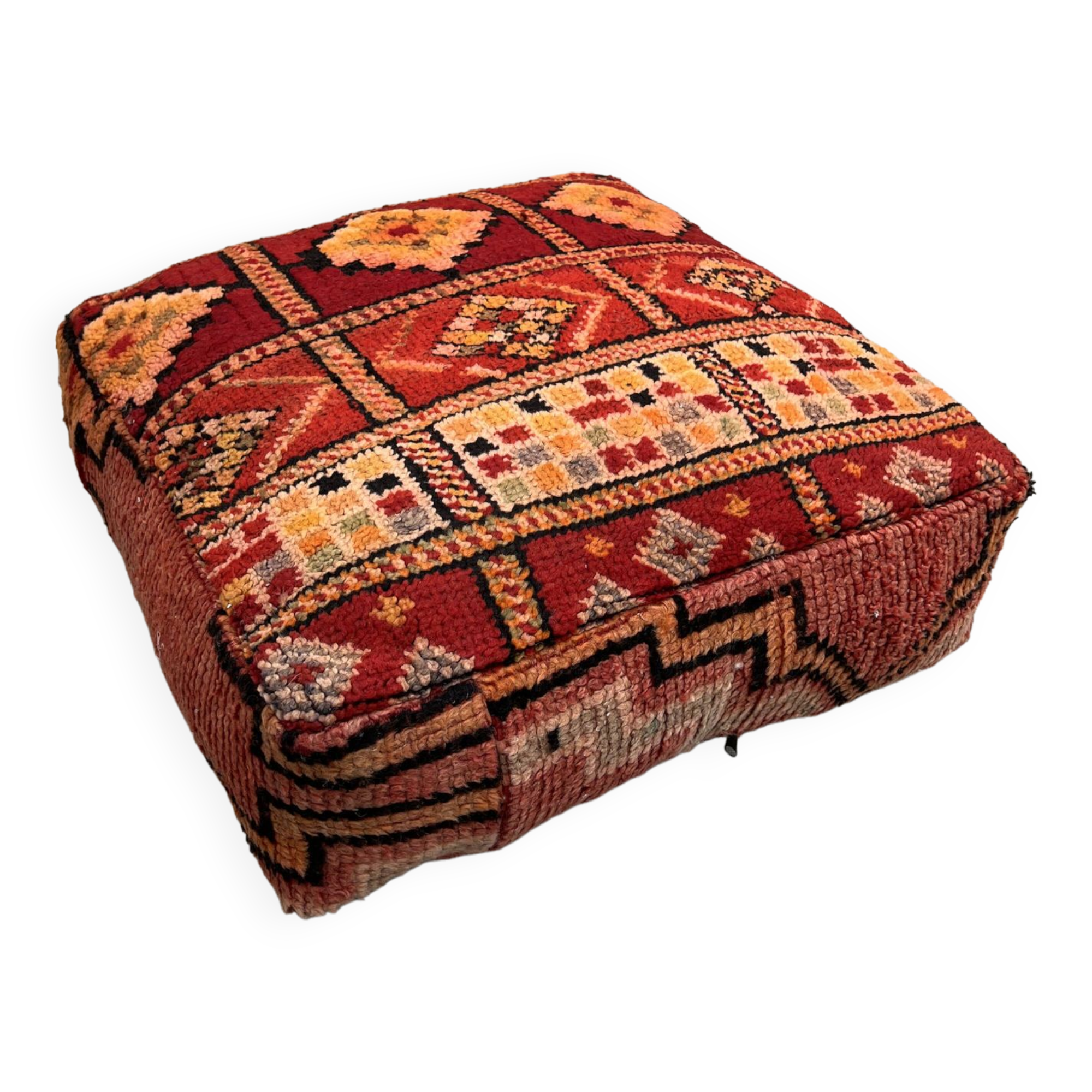 Pouf Azilal vintage 60x60x20cm