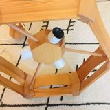 Scandinavian style wooden hanging lamp