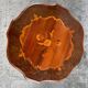 Marquetry pedestal table