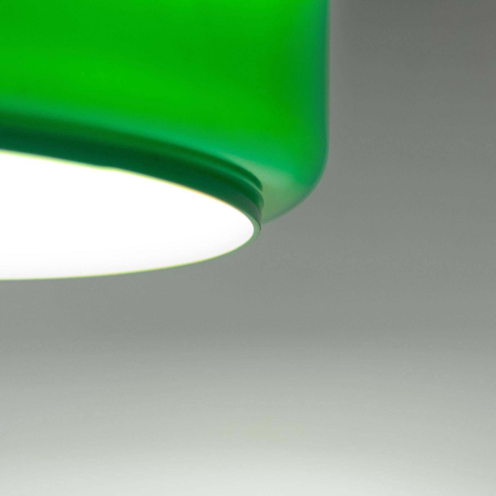 Lustre de billard vintage italien vert, années 1970