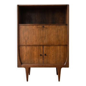 Vintage Scandinavian secretary in rosewood, 1960s.