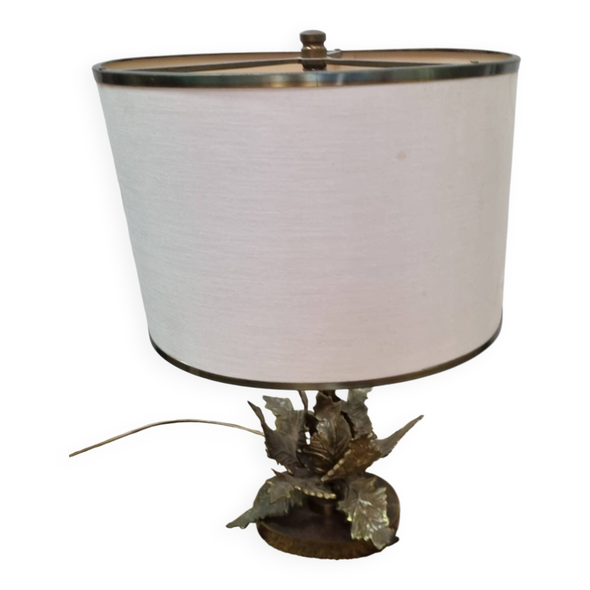 table lamp, bronze foliage Circa 1960