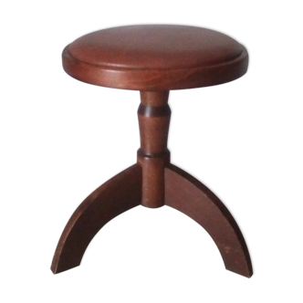 Tabouret tripode vintage années 70