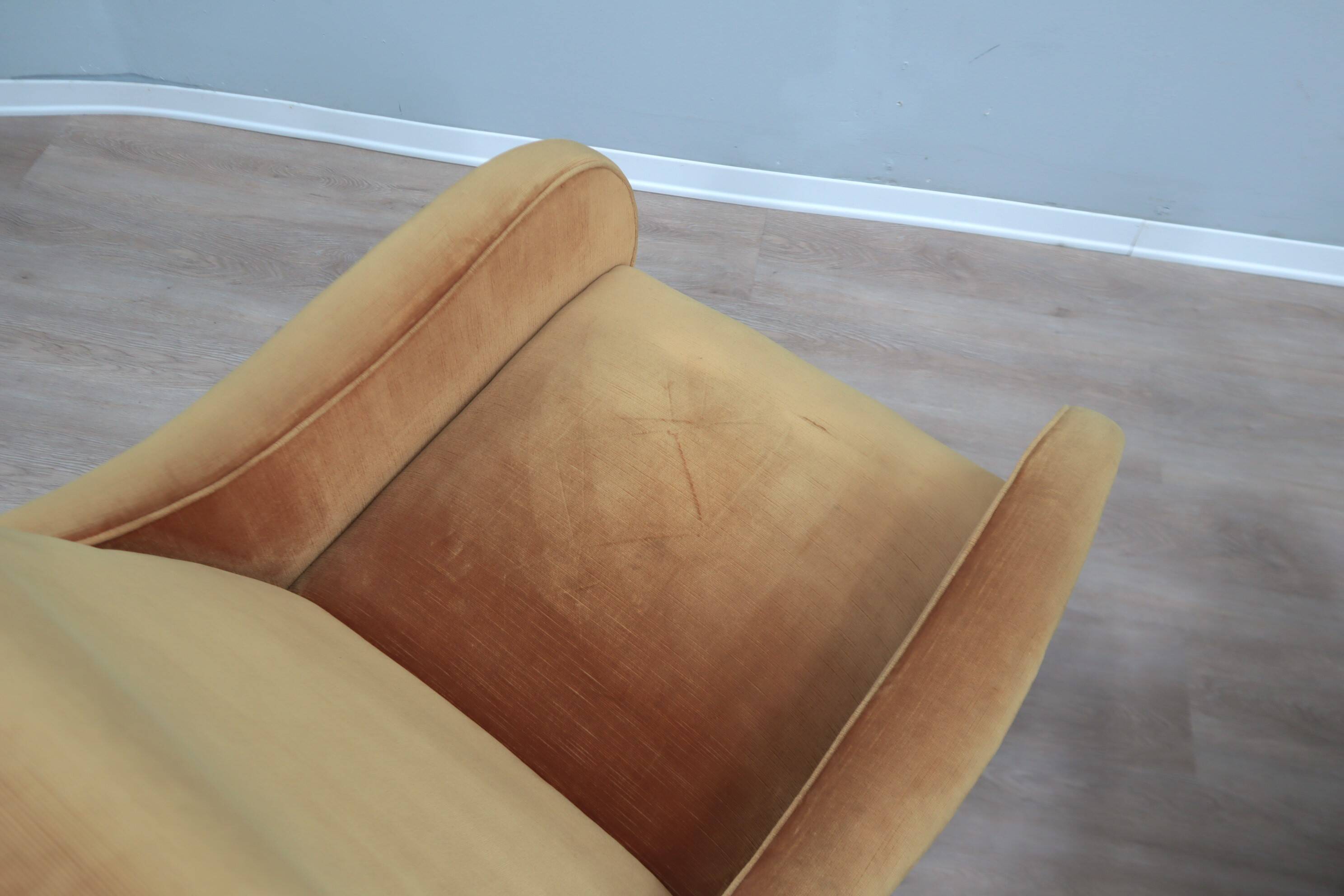 Fauteuils en velours style Lady du milieu du siècle des années 1960