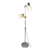 70s/80s parquet floor lamp with 2 spotlights