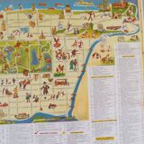 Pictorial map of New York 1950's