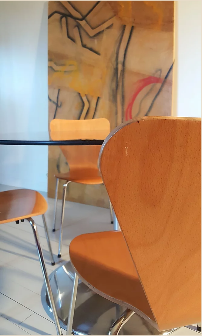 Série de 4 chaises scandinaves
