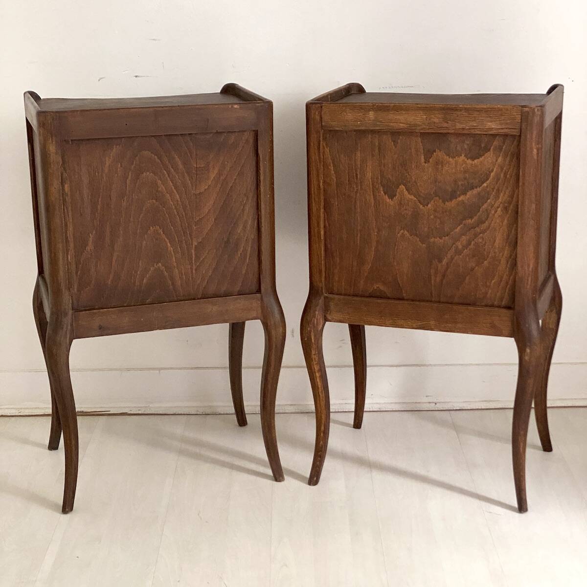 Pair of Art Nouveau bedside tables