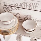 cups and saucers porcelain Vierzon