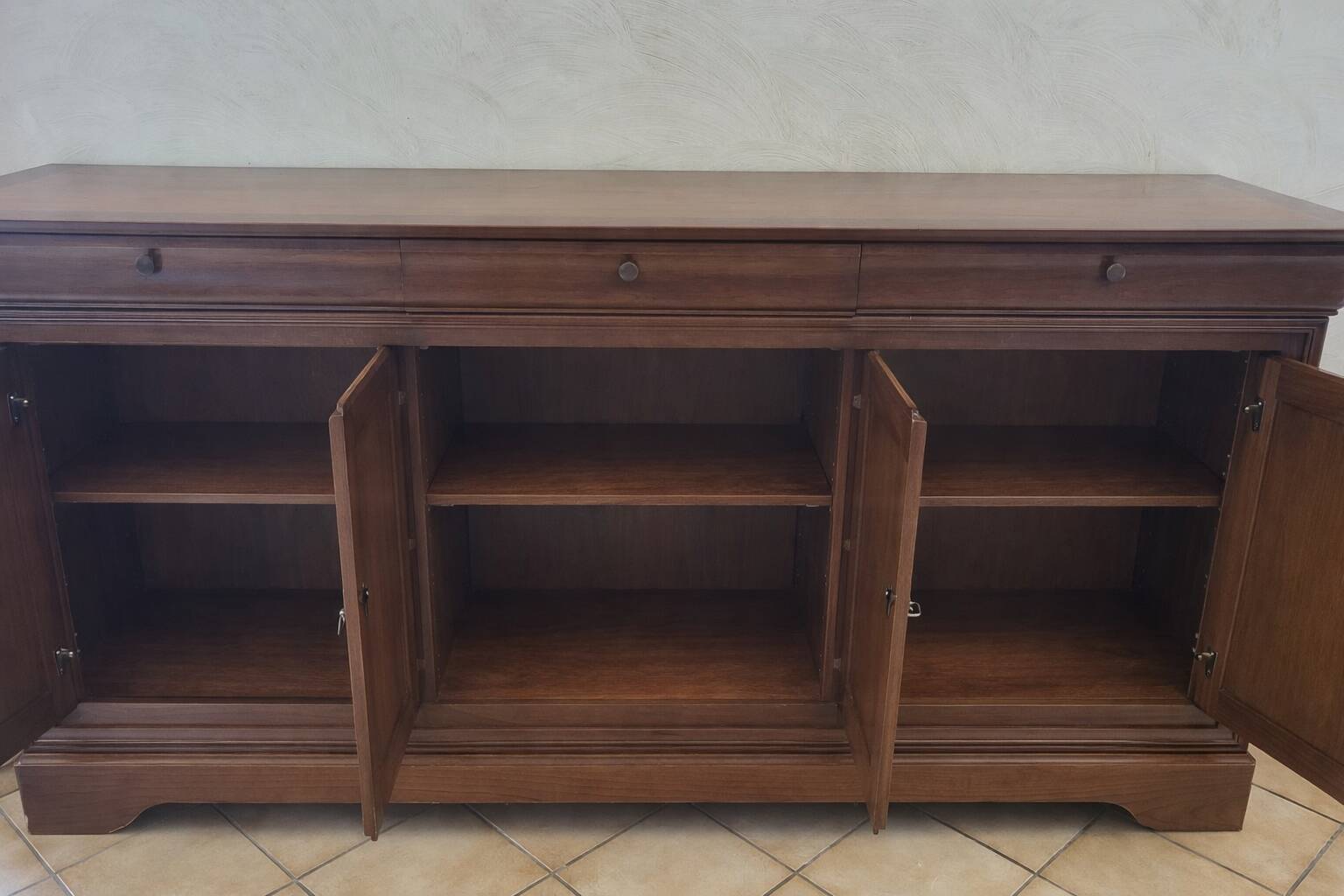 Meuble enfilade bois merisier