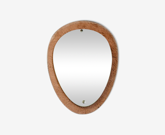 Miroir italien ovale années 60 - 64x46cm