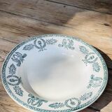 Flat ironstone plate from Givors